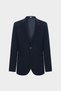 Slim Fit Navy Blue Plain Suit - 5