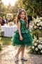 Girls Sparkling Sequin Ball Gown - Satin Bow and Layered Tulle Skirt, Special Occasion Princess Dress - 4