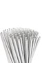 Silver 24-Pack Glossy Paper Party Straws - 2