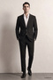 Slim Fit Black Straight Suit - 4