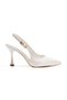 Women's Buckle Pointed Toe Thin Heel Shoes - 4