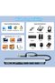 محول USB متعدد الوظائف 8 في 1، USB-C، قارئ بطاقات SD/TF، مدخل صوت 3.5 ملم، USB 3.0، مقبس مزدوج - 5