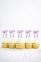 Lilac Bow Model Toothpick Cake Decoration - 2