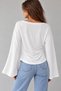 Women's Modal Side Gathered Spanish Sleeve Blouse - 3