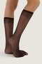 Knee-Length Stretchy Sheer Socks