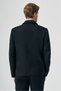 Black Berber Collar Cashmere Slim Fit Flexible Coat 1007265121 - 6