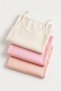 Girl's 3-Piece 100% Cotton Athlete Undershirt with Ribbed Thin Straps and Breathable Fabric (8022-3) - 7