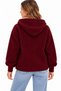 New Season Women's Hooded Gold Buttoned Pocketed Soft Textured Lightweight Wool Look Knitwear Cardigan - 3