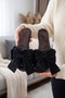 3-Pack Women's Plush Furry Big Bow House Slippers - Soft Sole Comfortable Indoor Slippers - 7