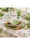 Green Burgundy Fiona American Service Set 2 Pieces - 4