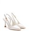 Women's Buckle Pointed Toe Thin Heel Shoes - 2