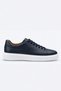 Navy Blue 100% Leather Lace-Up Casual Shoes 1033265281