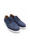 Genuine Nubuck Leather Navy Blue Casual Men's Shoes - 4192 - 2