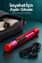 Travel Type Corded Hair Curler with Curling and Straightening Features - 5