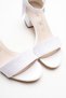 White Girls' Glittery Heeled Shoes - 2