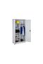 MAF furniture MAF Steel Storage Cabinet with Shelves and Hanging Rod, 185H x 90W x 40D cm, Grey, Loc - 4