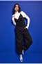 Women's 1W6-1 Halter Neck 100% Cotton Denim Jumpsuit