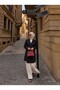Women's Embroidered Black Linen Hijab Tunic Shirt Slim Fit Cotton Soft Textured 95-100 cm Code:Jsw26-Ktg - 2