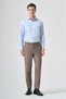 Dark Beige Side Pocket Slim Fit Stretchy Chino Trousers 1003265162