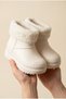 Children's Waterproof Rain Boots with Plush Detailing and Fur Inside - 4