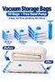 O2. Vacuum Storage Bags for Clothes, 10-Pack Space Saver Bags with Hand Pump, Vacuum Compression Bag