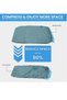 Altheqa Vacuum Storage Bags | 6 Pack (1Jumbo+2Large+2Medium+1Pump) | Blue Plastic Rectangular Storag - 5