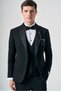 Black Swallow Collar Vest 6 Drop Slim Fit Flexible Suit 1001260306 - 3