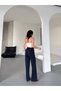 Pleated Elastic Wide-Leg Fabric Trousers - 3