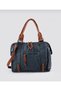 Coyo Navy Blue Leather Shoulder Bag