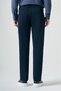 Navy Blue 5 Pocket Gabardine Slim Fit Cotton Trousers 1003265317 - 4