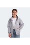 Lekan Unisex Children's Zippered Hooded Pocket Stone Gray Sweatshirt St24Wc007-280