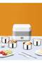 Haidue 2-Layer Portable Electric Food Heater Lunch Box, Mini Removable 304 Stainless Steel 220v Food - 3