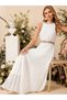 Rochie maxi, alb - 7