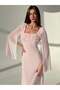 Rochie maxi, roz - 4