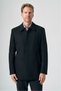 Black Berber Collar Cashmere Comfort Fit Flexible Coat 1008265161 - 3