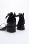 Black Girl's Broken Glass Heel Shoes - 2