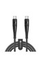 كابل شحن سريع قماش ضد القطع بقدرة 60 واط بمنفذي USB-C