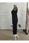 Women's Strappy Deep Round Neck Backless Midi Diver Dress - 7