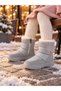 Children's Girls' and Boys' Fur-Lined Zippered Boots Snow Boots - 3