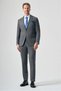 Smoked Mono Collar 6 Drop Comfort Fit Full Lining Wool Suit 1001265157
