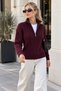 Women's Braided High Collar Half Zipper Knitwear Sweater 8749Sw