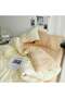 INFOSUN Duvet Cover Set Single Size 4 Pcs, Include 1 Quilt Cover 150 x 200cm & 2 Pillow Cases 48 x 7