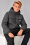 Boys' Hooded Zippered Stand Collar Water and Wind Resistant Embroidered Softshell Coat - 5