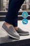 Light Gray Genuine Leather Stylish Comfortable Espadrille Men's Casual Shoes Loafer 6K020-217 - 3
