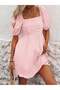 Rochie mini, roz - 4