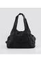 Balu Black Leather Shoulder Strap Handbag