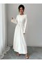Rochie maxi, alb - 3