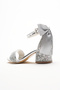 Silver Girls' Broken Glass Heels - 4