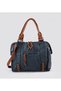 Coyo Navy Blue Leather Shoulder Bag - 2