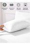 Noon East King Size 4Pc Fitted Sheet Set | Soft Microfiber Material | Embossed Stripe Bright White C - 4